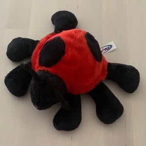 Plush Ladybug Soft Toy - Red & Black Cuddly Stuffed Bug